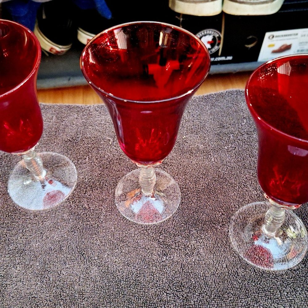 Set Of 3 Vintage Morgantown Monroe Glasses from the 1930s